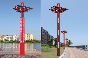 中國館造型景觀(guān)燈柱