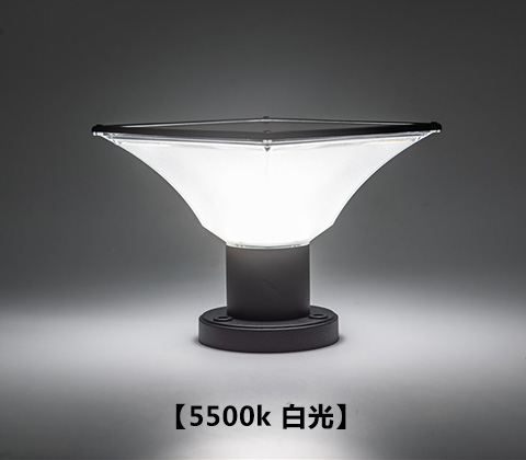 (QDTYN-ZT006)現代簡(jiǎn)約LED太陽(yáng)能柱頭燈圍墻燈白光亮燈效果
